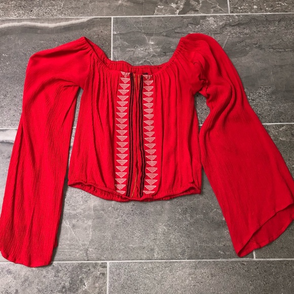 PacSun Kendall + Kylie Bell Sleeve Top, Size XS - Picture 2 of 4
